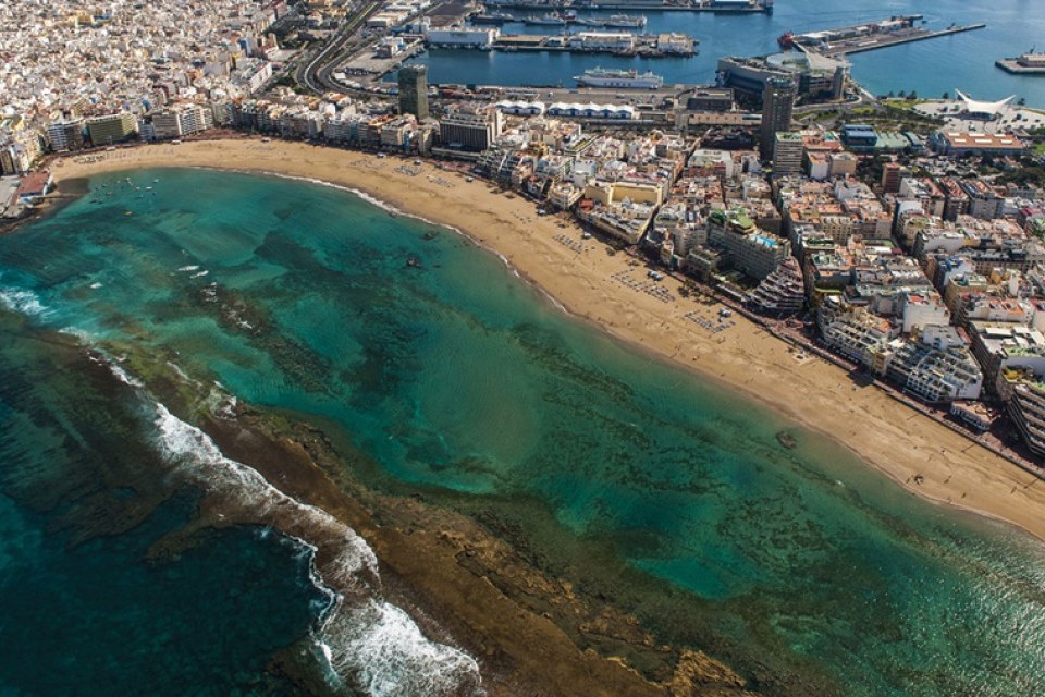 Das Riff vor Las Canteras schrumpft