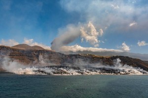 Eruption auf La Palma, Lavastrom an Küste angelangt Status Quo 29.9.2021