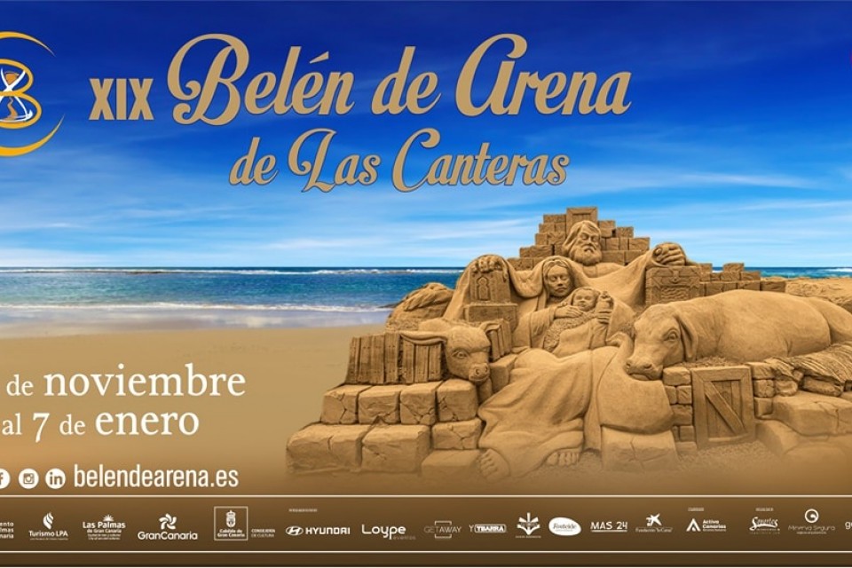 Belén de Arena de Las Canteras. Europas größte Sandkrippe 2024/2025 eröffnet.